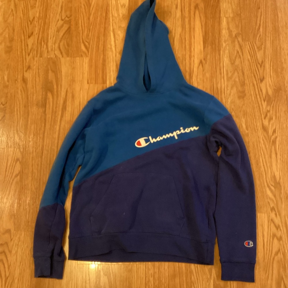 Champion Two-Tone Blue Hoodie